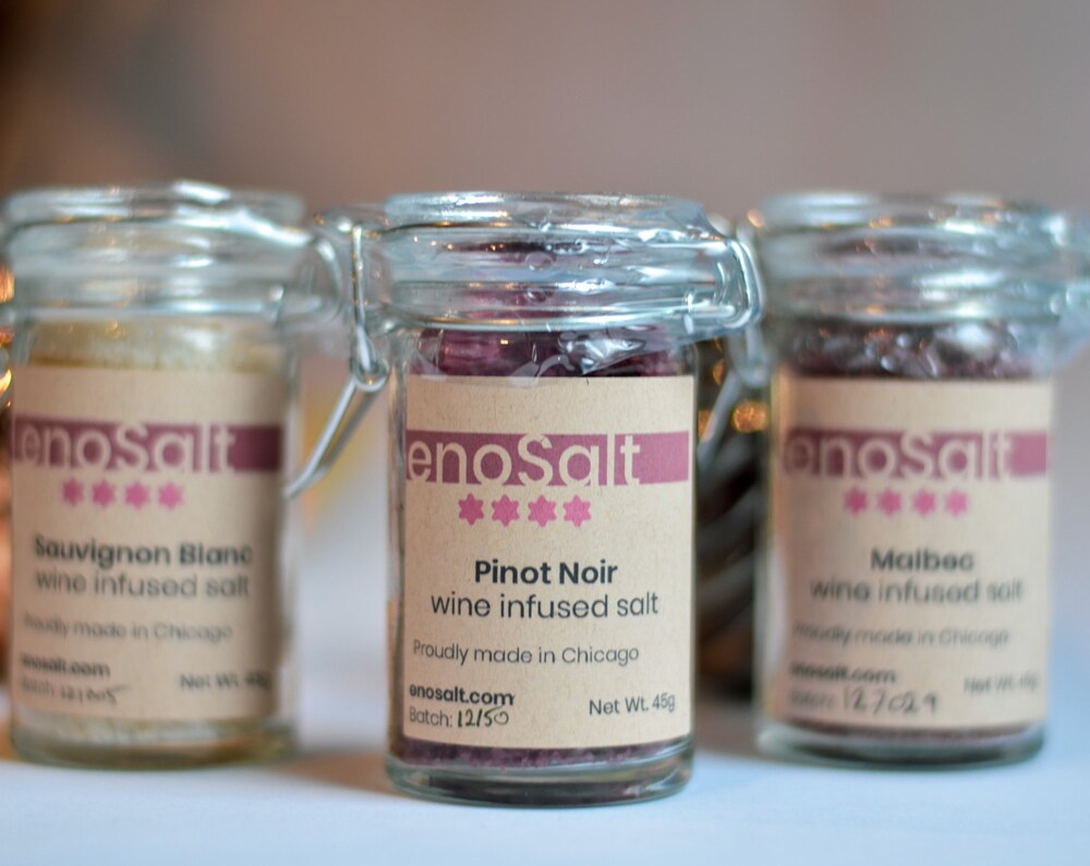 Wine Salt Gift Set - Malbec, Pinot Noir, Sauvignon Blanc - Wine Gifts - Salt Cellar Gift Set